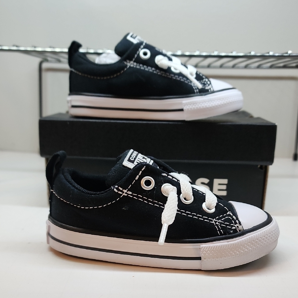 Converse Kids Black and White Sneakers